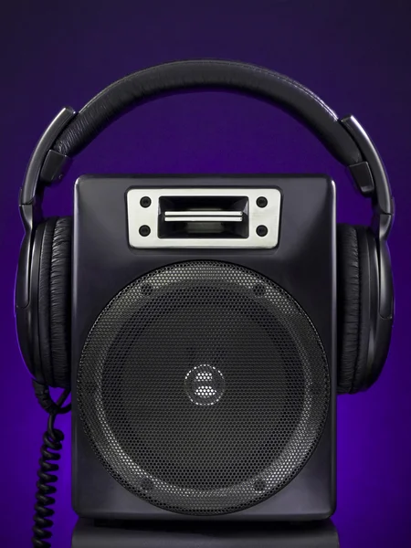 Speaker and headphone set — Stock Photo, Image