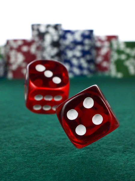 Betting with dices — Stock Photo, Image