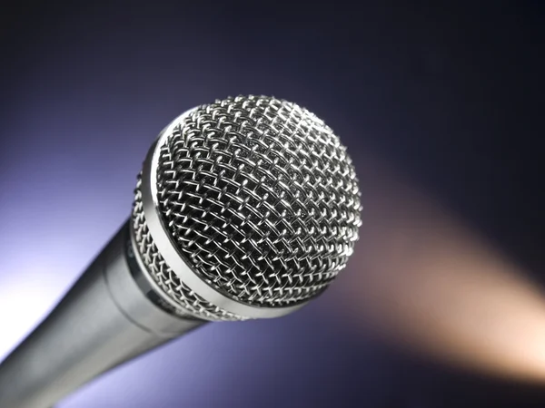 Microfono sul palco — Foto Stock