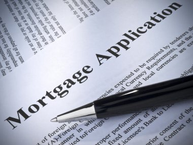 Mortgage application clipart