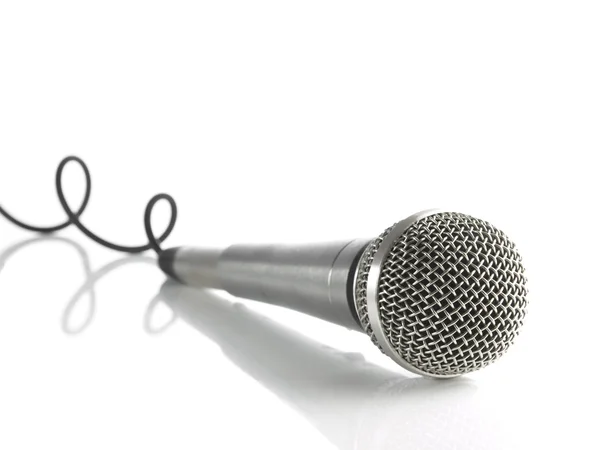 Mikrofon göndörített kábel — Stock Fotó
