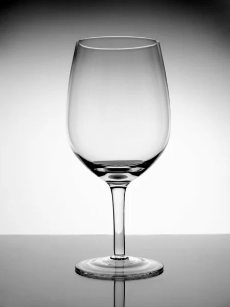 Leeres Glas Wein — Stockfoto