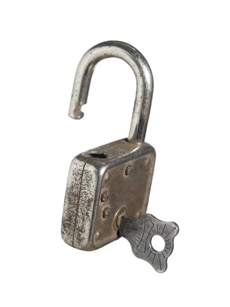 Κλείδωμα και κλειδί — Φωτογραφία Αρχείου