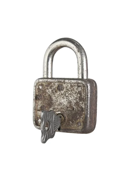 Cerradura y llave — Foto de Stock