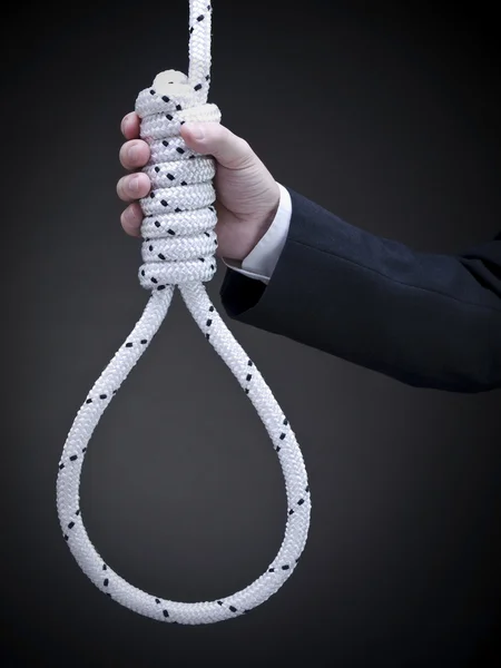 Holding the noose — Stock Photo, Image