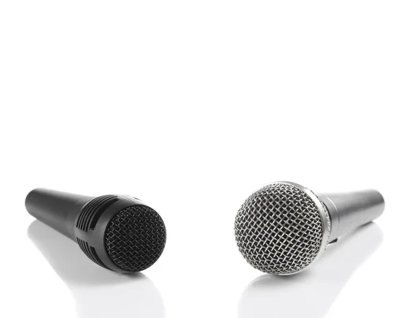Δύο μικρόφωνα — Φωτογραφία Αρχείου