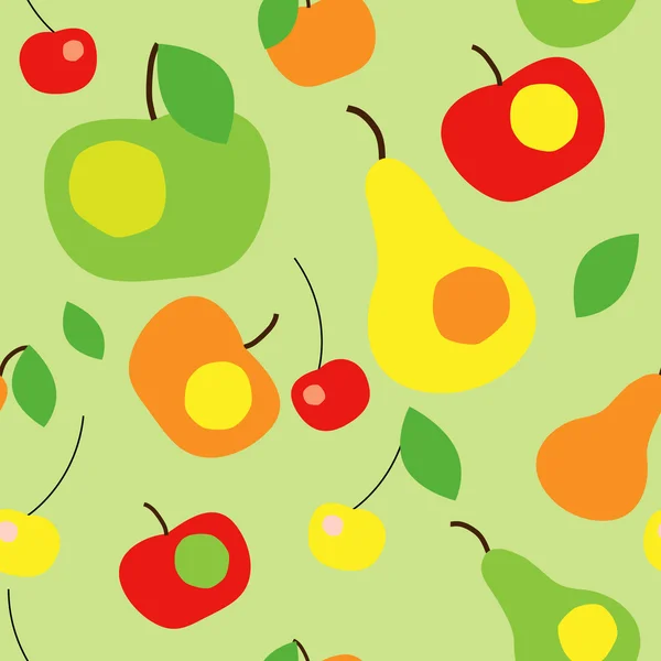 Früchte. nahtlos — Stockvektor