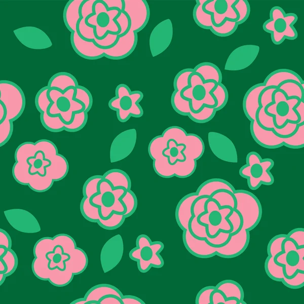 Floral sans couture — Image vectorielle