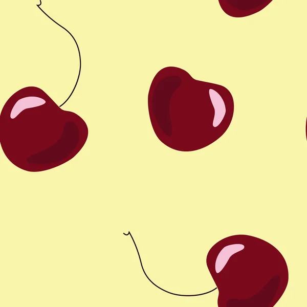 Cherry mönster Royaltyfria illustrationer