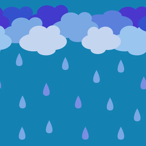 Sömlös regn Vektorgrafik