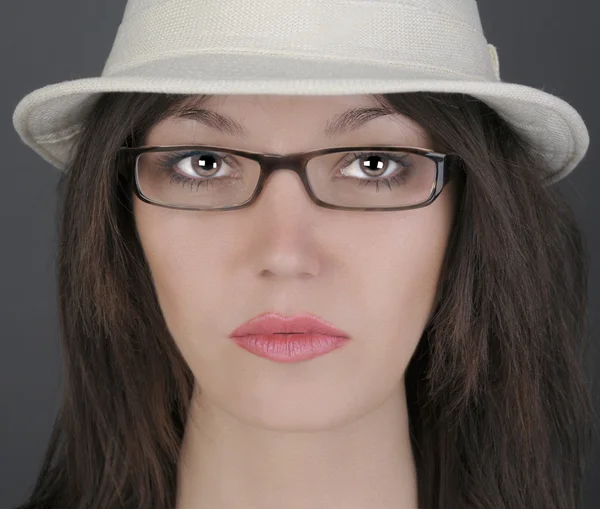 Mujer con sombrero — Foto de Stock