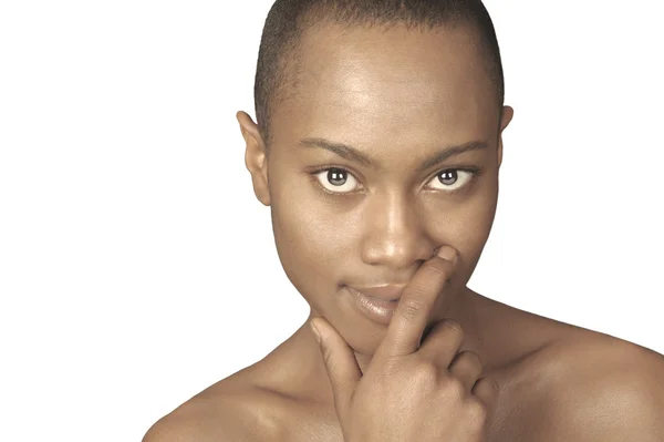 Vacker svart kvinna — Stockfoto