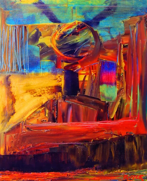 Pintura a óleo — Fotografia de Stock