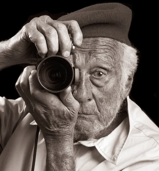 Старший фотограф — стоковое фото