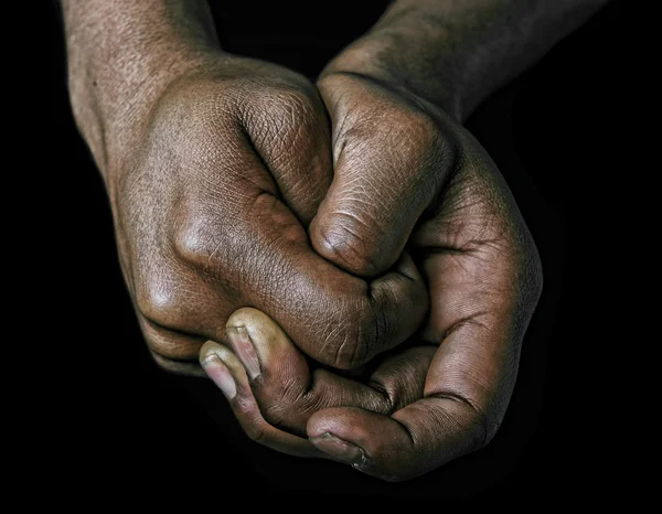 Mãos sujas de uma mulher — Fotografia de Stock