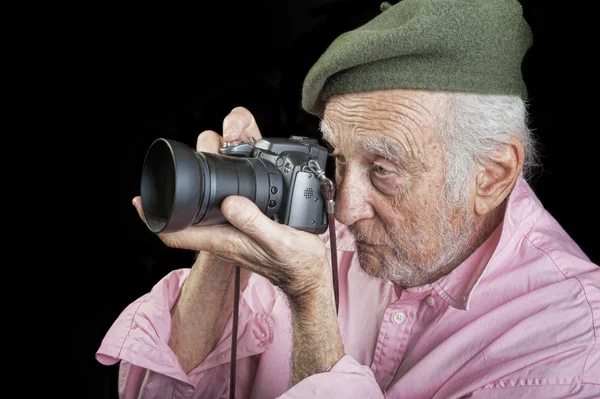 Старший фотограф — стокове фото