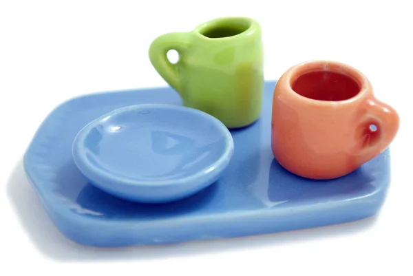 Conjunto colorido de pratos — Fotografia de Stock