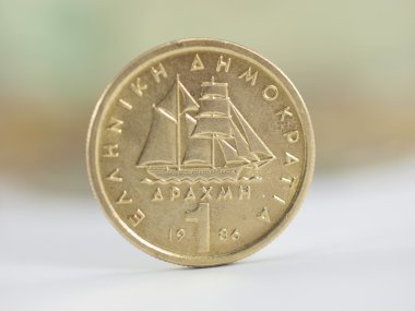 Greek Coin drachma clipart