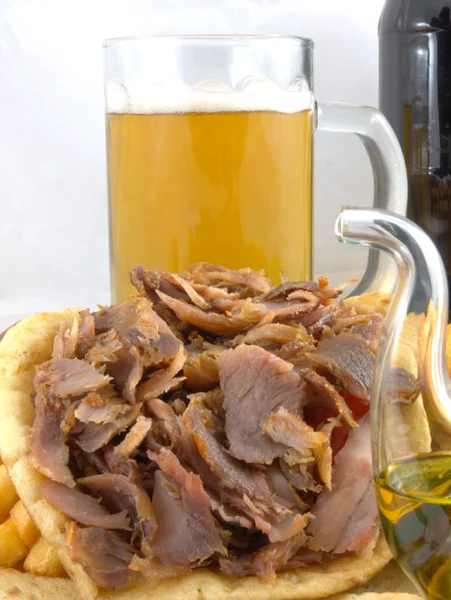 Giroscópios comida grega — Fotografia de Stock