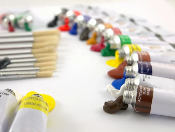 Paint tubes — Stock Photo, Image