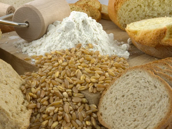 Pane e farina — Foto Stock