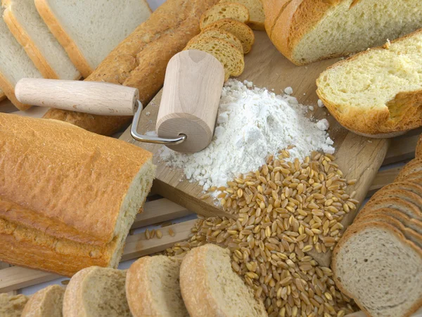 Pan y harina — Foto de Stock