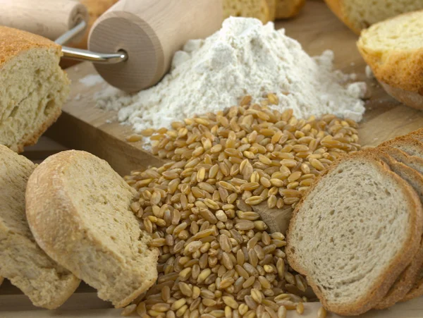Pan y harina — Foto de Stock
