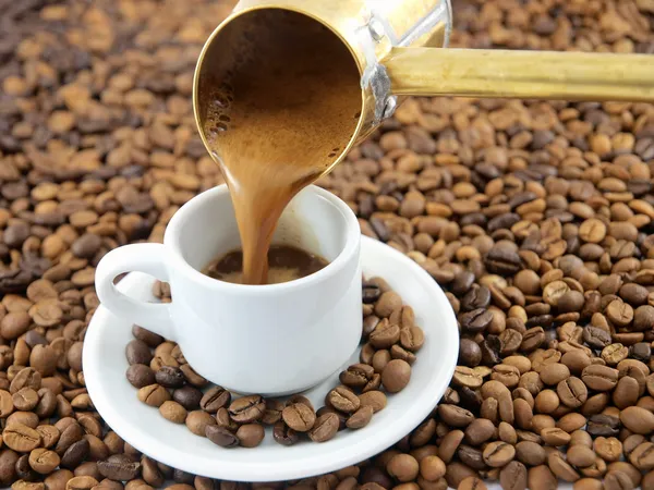 Greek or Turkish coffee — Stock Photo, Image