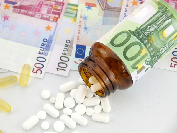 Стоимость лекарств — стоковое фото
