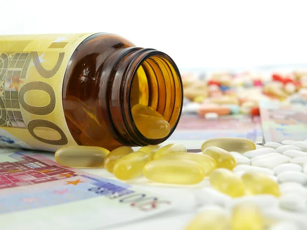 Стоимость лекарств — стоковое фото