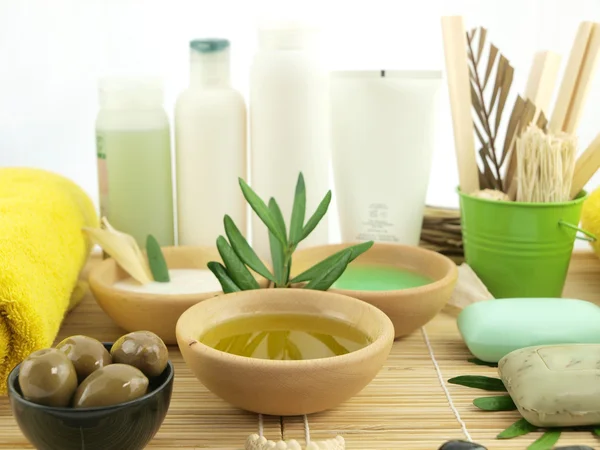 Olivenölprodukte — Stockfoto