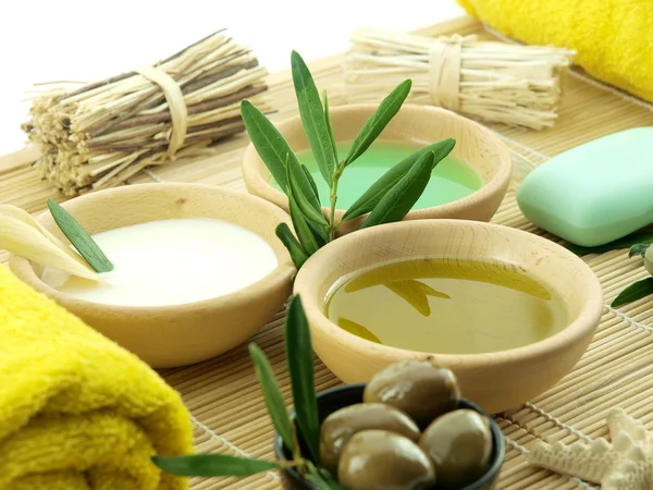 Olivenölprodukte — Stockfoto