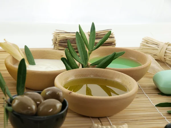 Produkty z olivového oleje — Stock fotografie
