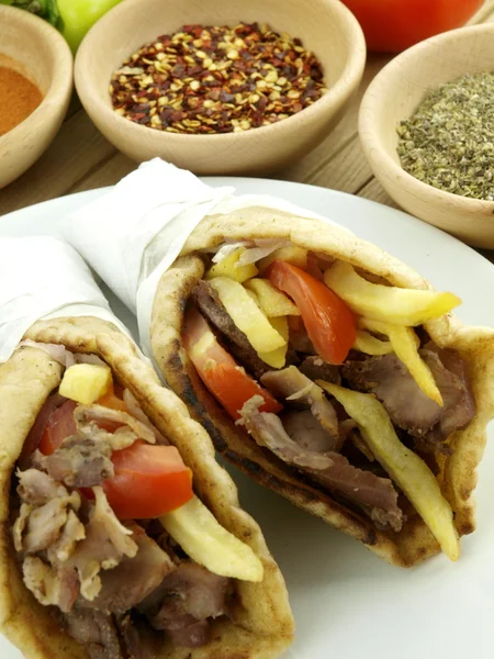 Giros o kebab — Foto de Stock