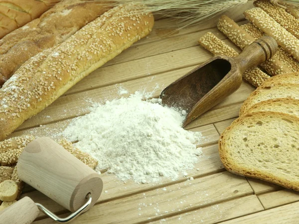 Frumento e farina — Foto Stock