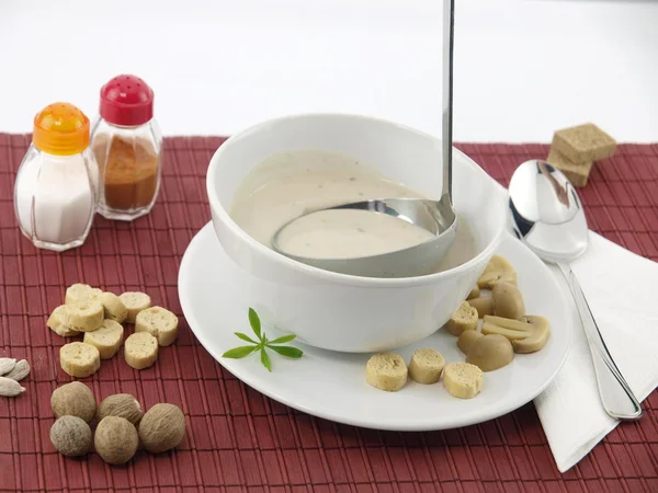 버섯 수프 — 스톡 사진