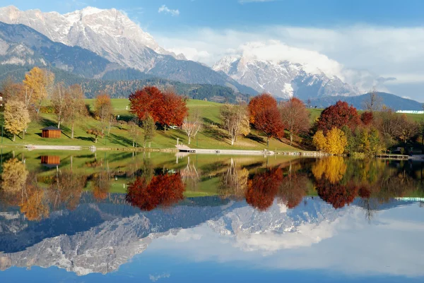 Lago Ritzensee in autunno — Foto Stock