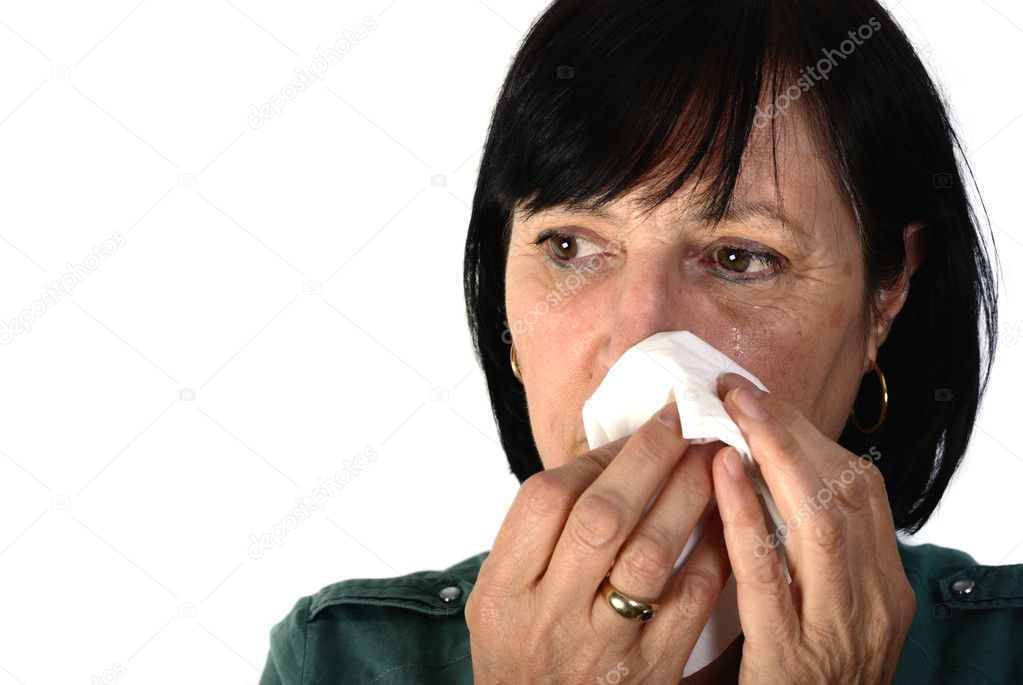 Retired woman crying