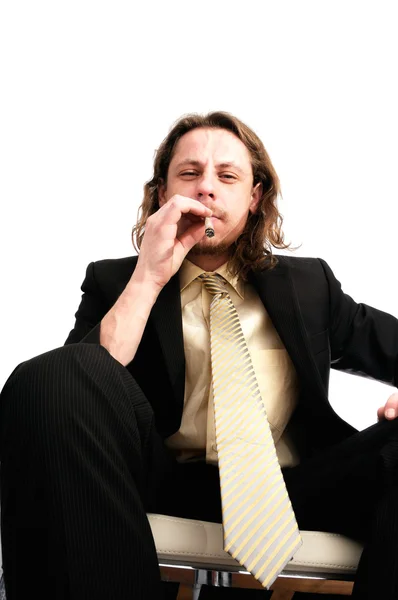 Man smoking marijuana — Stock Photo, Image