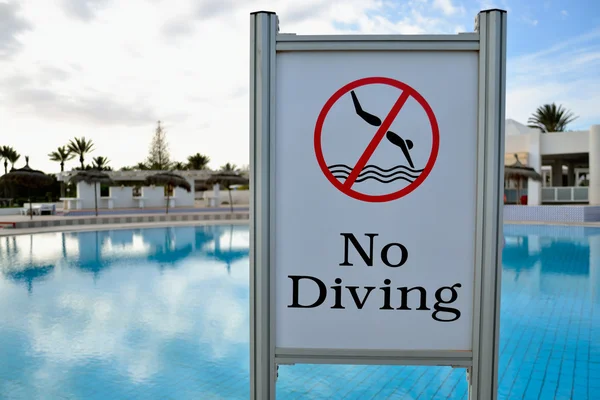 No diving — Stock Photo, Image