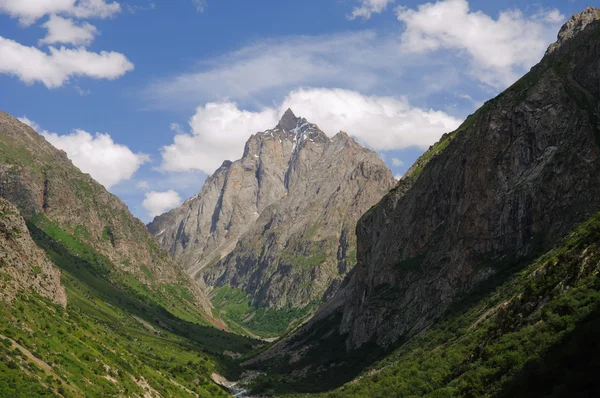 Desfiladeiro da montanha e rocha — Fotografia de Stock