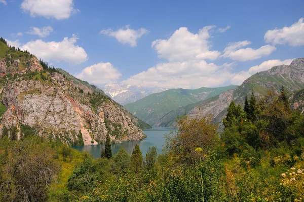 Malownicze górskie jezioro — Zdjęcie stockowe