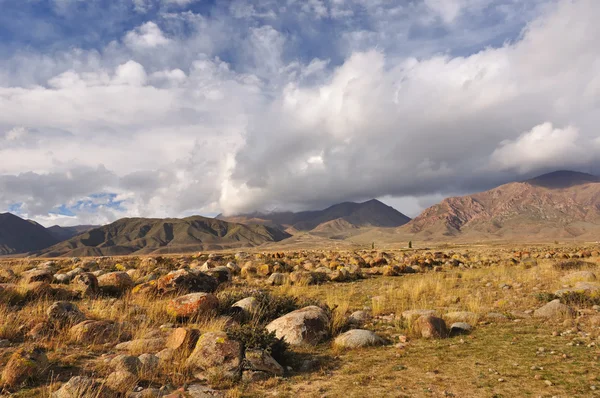 Stenblock i Kirgiziska berg — Stockfoto