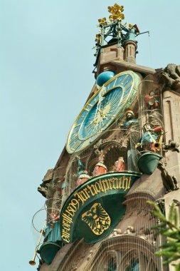Church of Our Lady Nuremberg clock, clockwork clipart