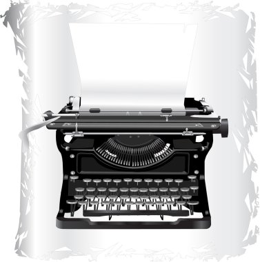 Old typewriter clipart