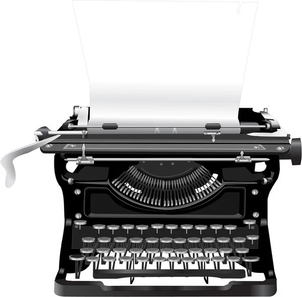 Vecchia macchina da scrivere — Vettoriale Stock