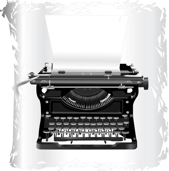 Old typewriter — Stock Vector