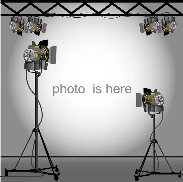 Photo of an empty photographic. — Stock Vector