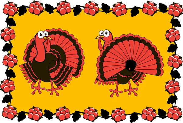 Dinde de Thanksgiving . — Image vectorielle