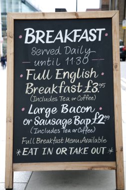 Breakfast Menu clipart